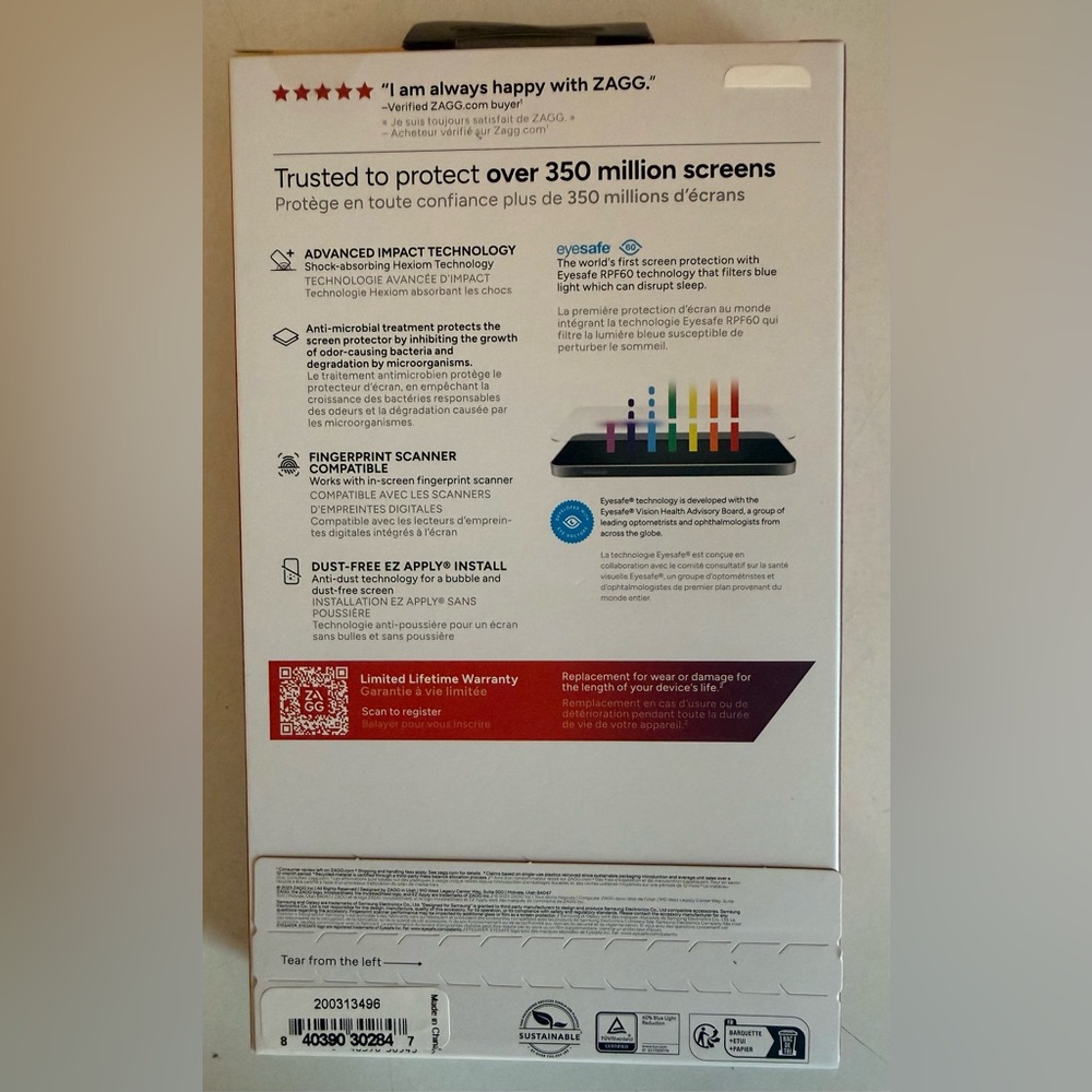 ZAGG InvisibleShield Screen Protector - Clear - Picture 2 of 2